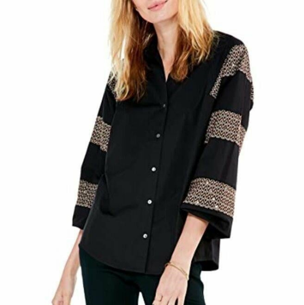 Women's Nic+Zoe Touch of Sequin Shirt. Size Small. New With Tags